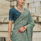 Shop Green Banarasi Silk Saree Online-STORI
