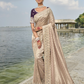 Shop Peach Banarasi Silk Saree Online-STORI