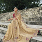 Shop Brown Banarasi Silk Saree Online-STORI