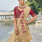 Buy Gold Banarasi Silk Saree Online-STORI