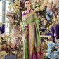 Green Banarasi Saree Shop Online-STORI