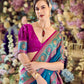 Rama Blue Banarasi Saree Shop Online-STORI