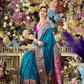 Rama Blue Banarasi Saree Shop Online-STORI