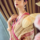 Beige Banarasi Saree Shop Online-STORI