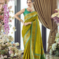 Green Banarasi Saree Shop Online-STORI