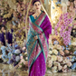 Pink Banarasi Saree Shop Online-STORI
