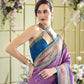  Purple  Banarasi Saree Shop Online-STORI