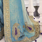 Buy Blue Banarasi Silk Saree Online-STORI