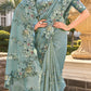 Buy Green Banarasi Silk Saree Online-STORI