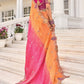 Shop Peach Banarasi Silk Saree Online-STORI