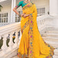 Shop Yellow Bridal Banarasi Silk Saree Online-STORI