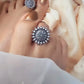 Aashvi Adjustable Oxidised Toe Ring (One Pair)