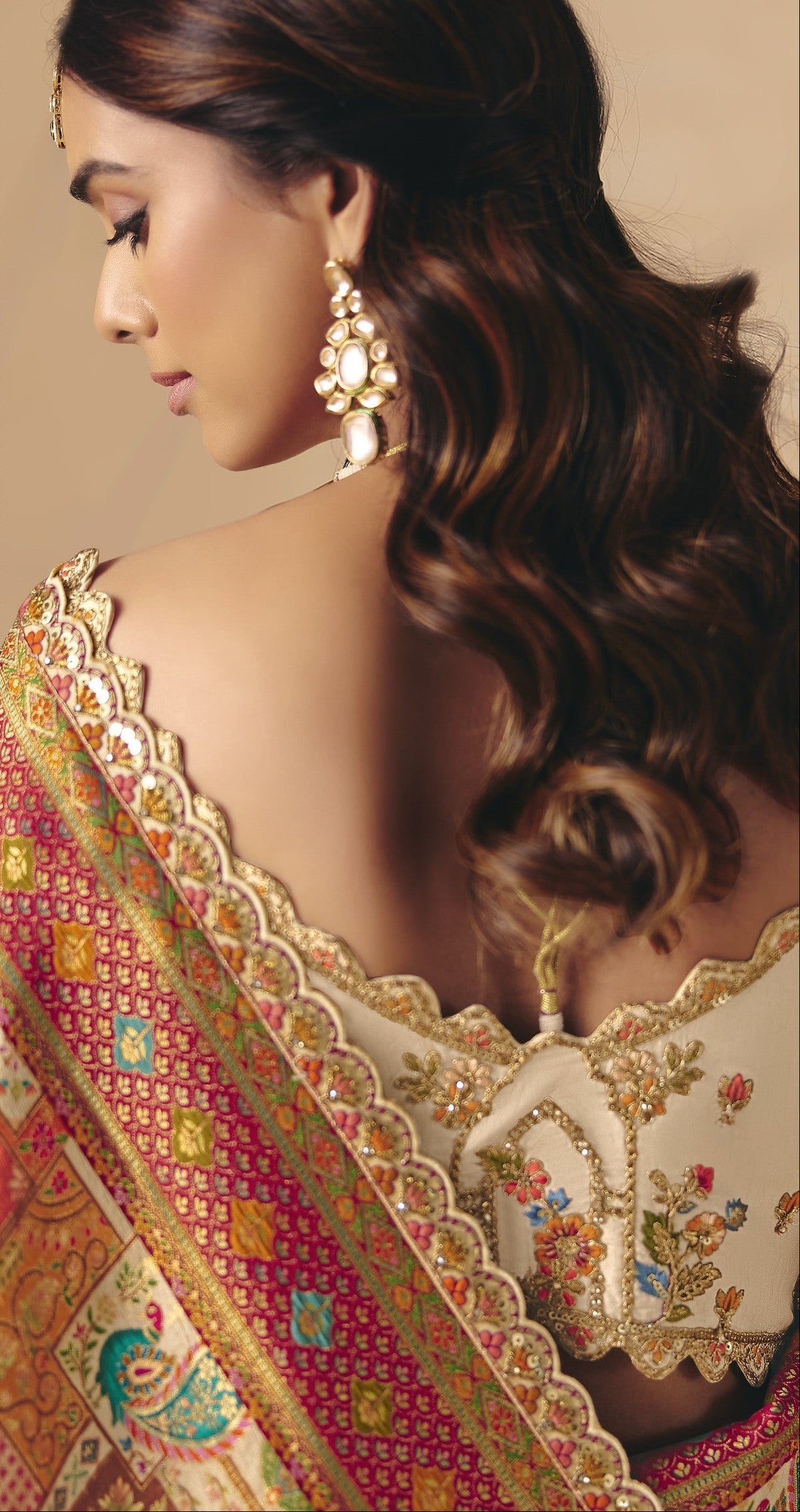 STORI Off White Woven Banarasi Silk Saree