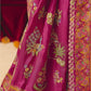 STORI Rani Pink Woven Banarasi Silk Saree