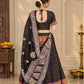 Leheriya Black Lehenga Choli Set 
