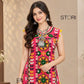 Navratri Rani Pink kurta with flared skirt