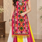 STORI Navratri Rani Pink kurta with flared skirt