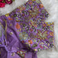 Pastel Shades Soft Silk Blouse With Hand Embroidery