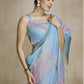 Oceanfoam Blue Multicolor Silk Saree