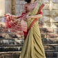 Shop Olive Green Handloom Silk Sarees Online in India & USA - STORI