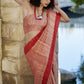 Shop Peach Handloom Silk Saree Online in India & USA - STORI
