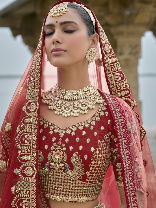 Shop Red Lehenga In Online-STORI