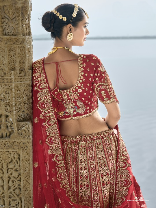 Shop Red Lehenga In Online-STORI