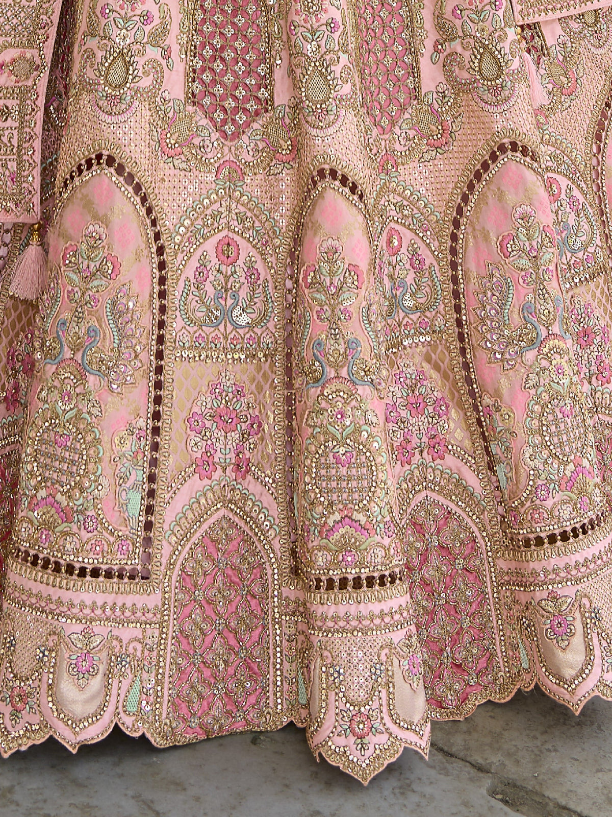 Shop Peach Lehenga In Online-STORI