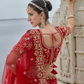 Buy Red Bridal Lehenga In Online-STORI