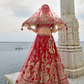 Buy Red Bridal Lehenga In Online-STORI
