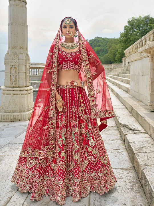 Shop Red Lehenga In Online-STORI