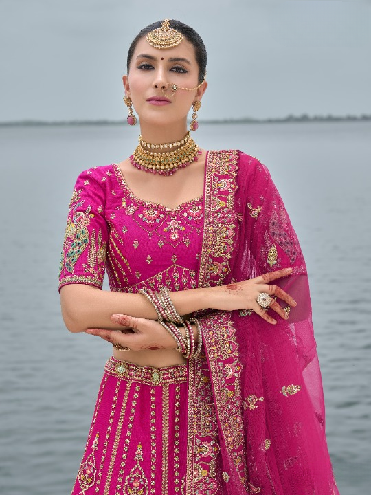 Buy Pink Lehenga In Online-STORI