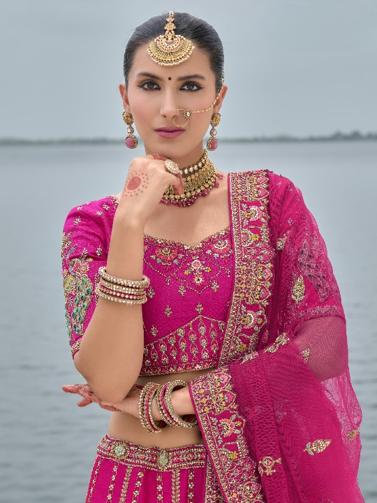 Buy Pink Lehenga In Online-STORI