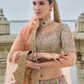 Buy Peach Bridal Lehenga In Online-STORI
