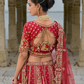 Buy Red Bridal Lehenga In Online-STORI