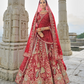 Buy Red Bridal Lehenga In Online-STORI