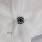 Green Women's Oxidised Silver Ring - STORI