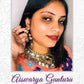 Devayani Grape Purple Tanjore Tumbles Kundan Choker Set