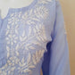 Aiza Lavendar Soft Modal Handcrafted Short Chikankari Kurti