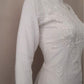 Aiza White Soft Modal Handcrafted Short Chikankari Kurti