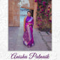 Anisha Patnaik in Electric Purple Organza Silk Saree