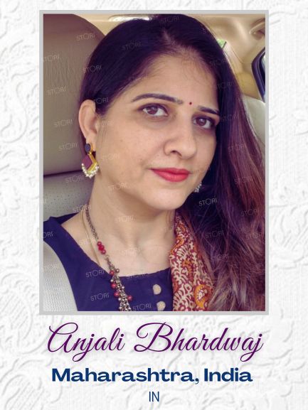 Anjali Bhardwaj in Calista Stone & Pearls Earrings - STORI