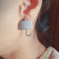 Antique Umbrella Oxidised Statement Earrings