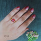 Avani Square Single Stone Glossy Finger Ring