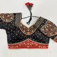 Black Heart-On-Sleeves Heavy Embroidered Bridal Blouse