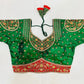 Green Heart-On-Sleeves Heavy Embroidered Bridal Blouse