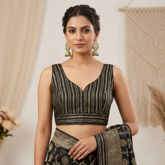 Best Banarasi Readymade Blouse Online-STORI