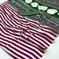 Purple & White Ajrakh Modal Satin Silk