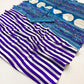 Purple & White Ajrakh Modal Satin Silk