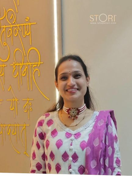 Bhagyashree Kabra in STORI Necklace